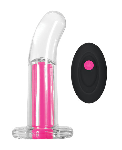 Gender X Pink Paradise Rechargeable Vibrator with Remote Control - Clear/Pink