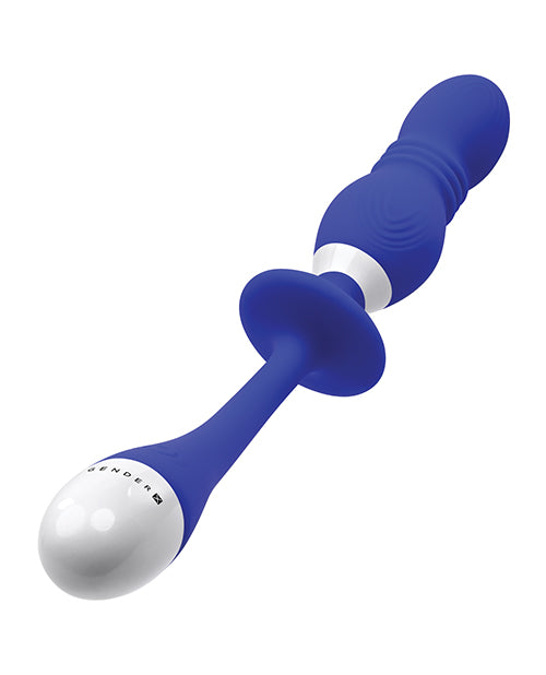 Gender X Play Ball Rechargeable Silicone Thrusting Probe - Blue