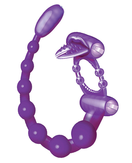 Super Xtreme Vibrating Scorpion Silicone Cock Ring Waterproof - Purple