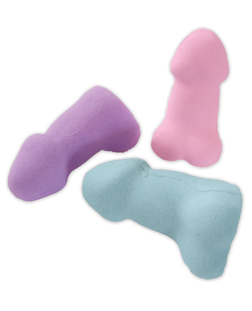 Pecker Bath Bomb Scented Erotic Bath Bomb Set of 3 Assorted Colors 4 Ounce Each
