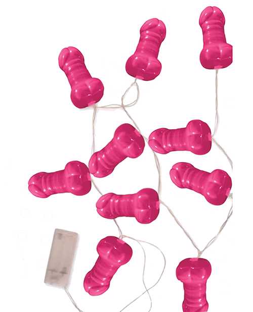 Bachelorette Pecker Party Lights - Pink