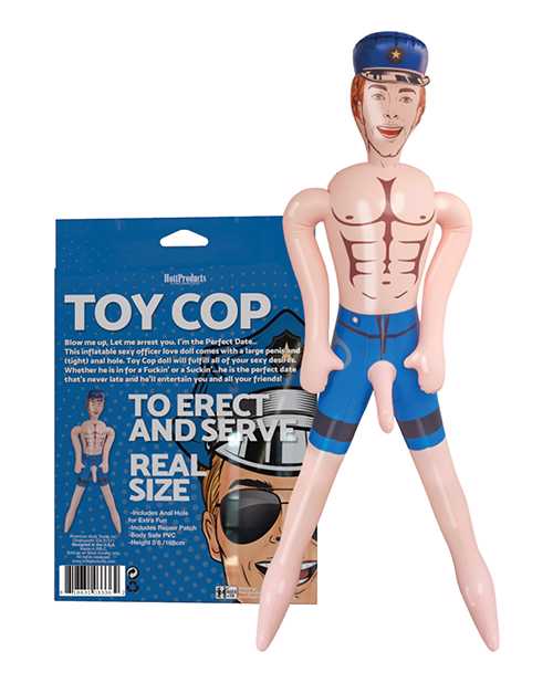 Toy Cop Blow-Up Doll 5.5ft - Vanilla