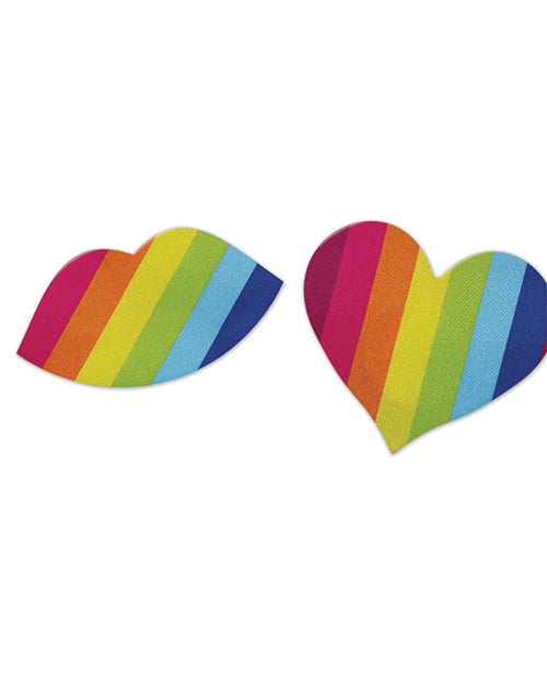 NIPPLICIOUS Rainbow Nipple Pasties - 2 Pairs