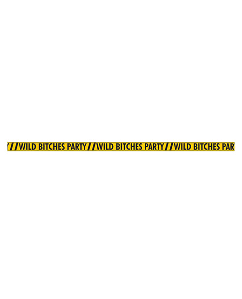 Wild Bitches Party Tape (100ft) - Yellow/Black