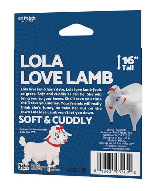 Lola Love Lamb Inflatable Doll - White