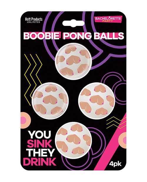 Boobie Beer Pong Balls - 4 pk