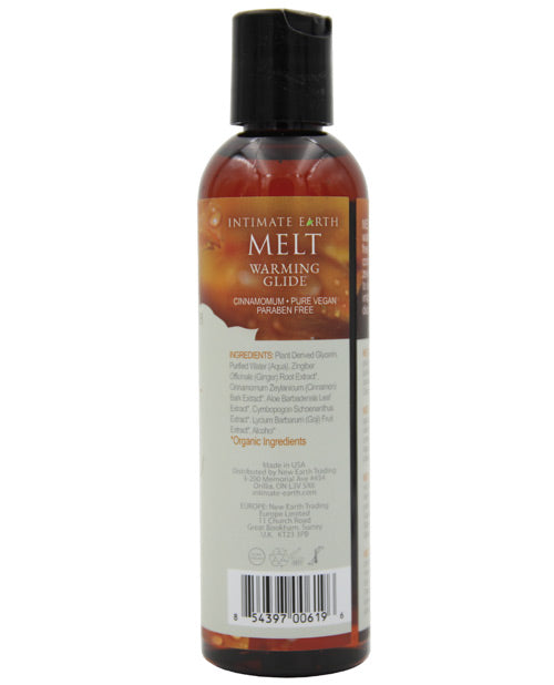 Intimate Earth Melt Warming Glide Lubricant Cinnamomum Zeylanicum Bark 4oz