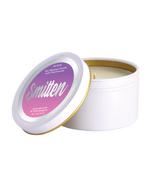 Jelique Massage Candle Pheromone Smitten Strawberry and Champagne 4oz