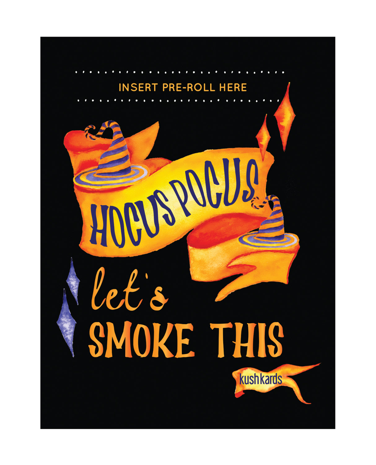Halloween Hocus Pocus Greeting Card w/Matchbook