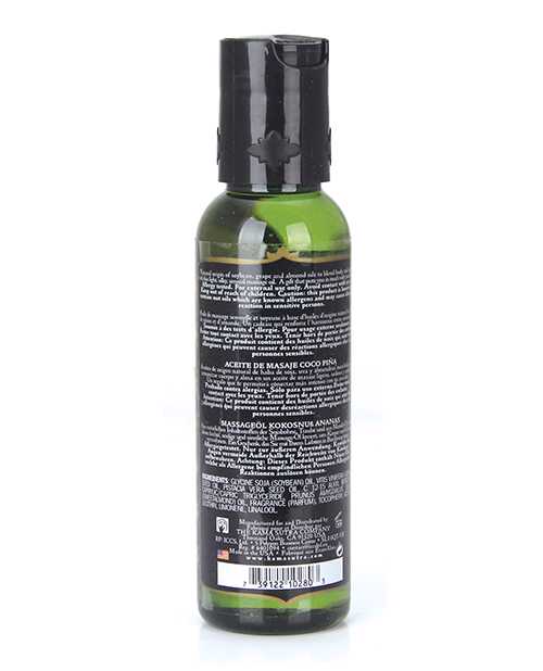 Naturals Massage Oil Coconut-Pineapple 2oz