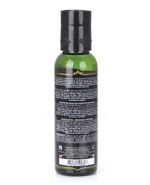 Naturals Massage Oil Strawberry Dreams 2oz