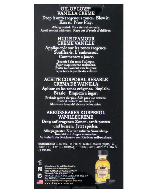Kama Sutra Oil Of Love Vanilla Creme .75oz