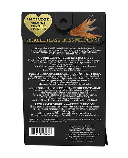 Kama Sutra Honey Dust Kissable Body Powder Sweet Honeysuckle 1oz