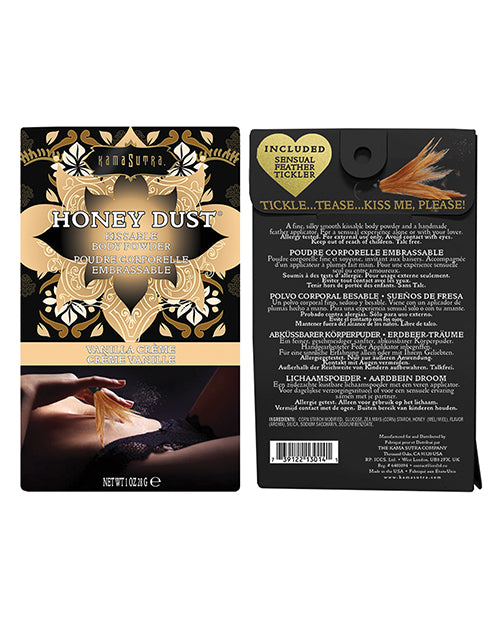 Kama Sutra Honey Dust Kissable Body Powder Vanilla Creme 1oz