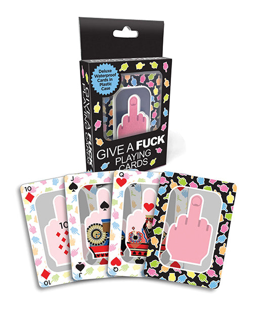 Give A Fuck Waterproof Playing Cards w/Plastic Case