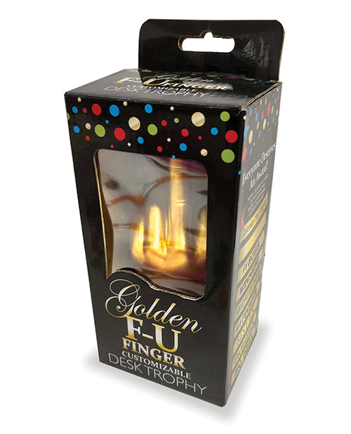 Golden F-U Finger Trophy - Gold/Black