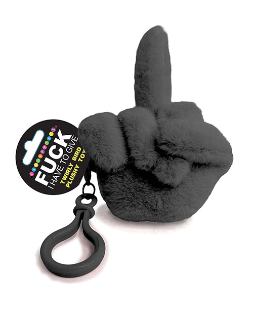 Fucks To Give Twirly Bird Plush - Black