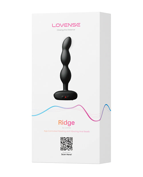 Lovense Ridge Bumpy Anal Plug - Black