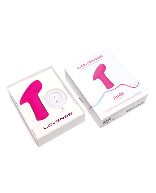 Lovense Ambi App Compatible Silicone Bullet Vibrator - Pink