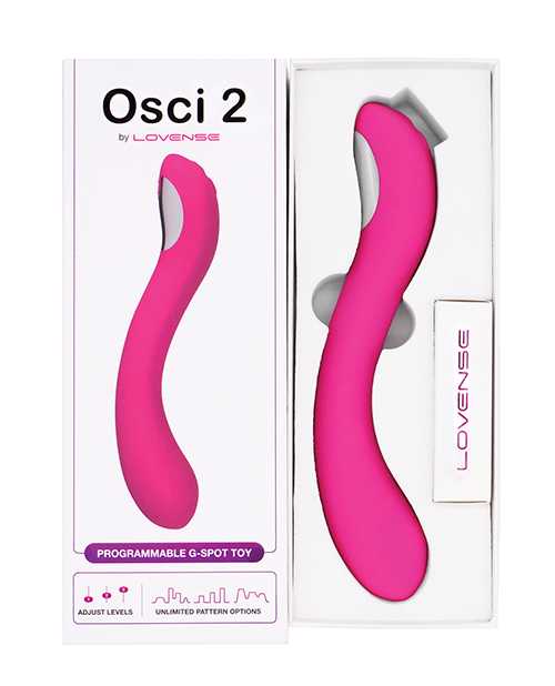 Lovense OSCI 2 App Compatible Rechargeable G-Spot Vibrator - Pink