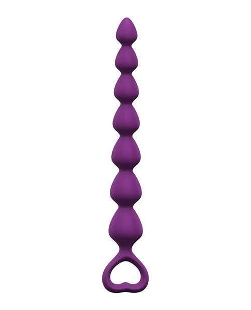 Bing Bang Silicone Anal Beads - Small - Purple Rain