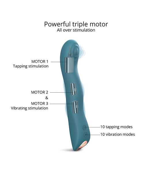 Swap Rechargeable Silicone Vibrator - Teal Me