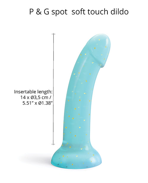 Love to Love Dildolls Nightfall Silicone Dildo - Teal/Gold