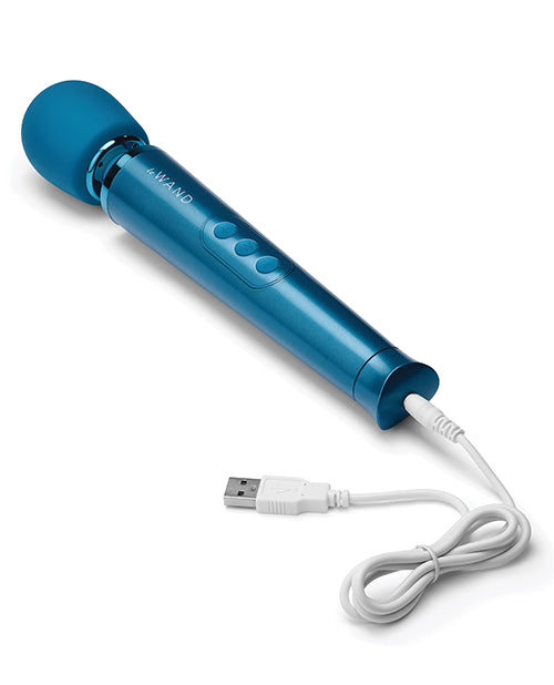 Le Wand Petite Rechargeable Silicone Vibrating Massager - Blue