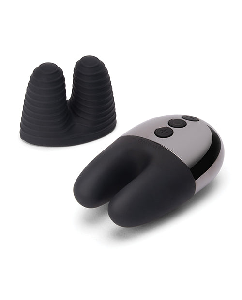 Le Wand Double Vibe Rechargeable Silicone Vibrator - Black