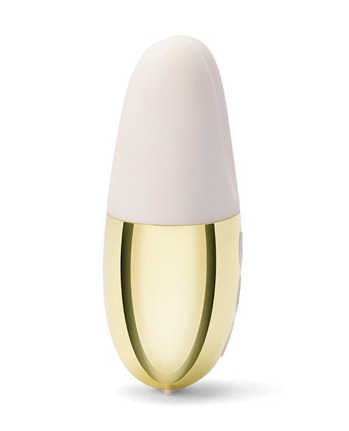 Le Wand Double Vibe Rechargeable Silicone Vibrator - White/Gold