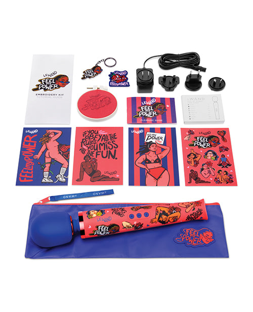 Le Wand Feel My Power Rechargeable Silicone Wand 2022 Kelly Malka Edition - Multicolor