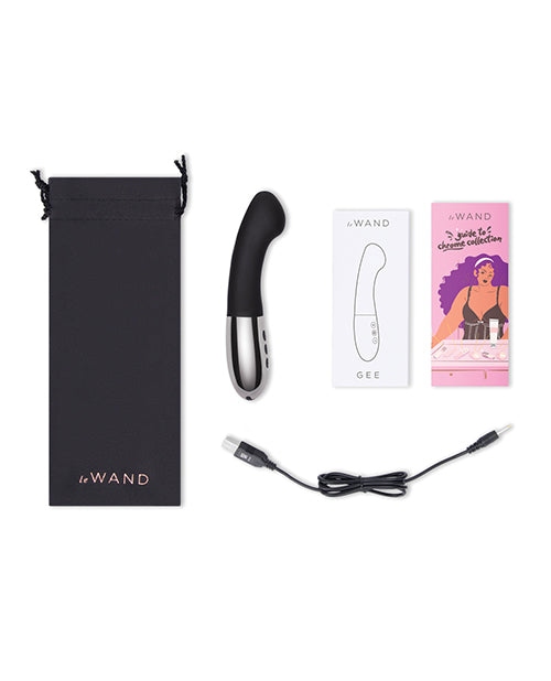 Le Wand Gee Rechargeable Silicone Body Wand - Black