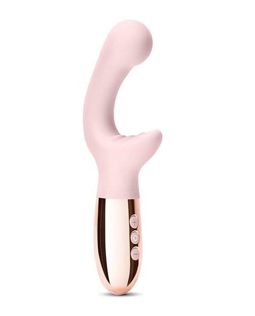Le Wand XO Rechargeable Silicone Dual Stimulating Vibrator - Rose Gold