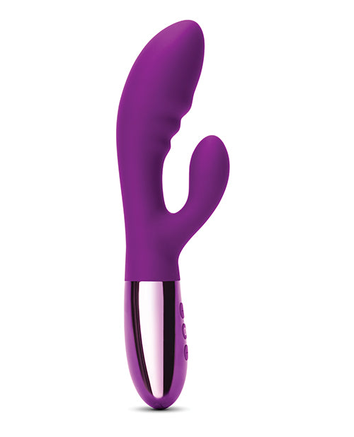 Le Wand Blend Rechargeable Silicone Rabbit Vibrator - Cherry