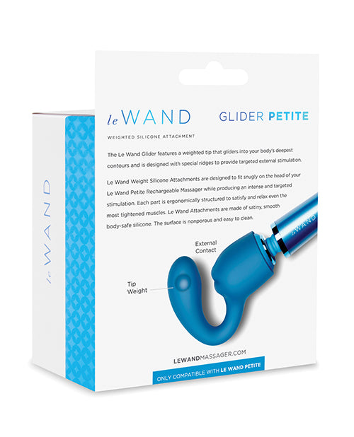 Le Wand Petite Dual Weighted Silicone Attachment - Blue