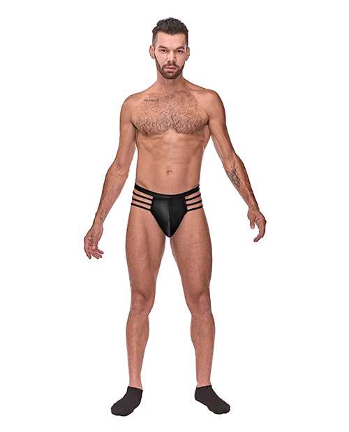 Cage Matte Cage Thong Black S/M