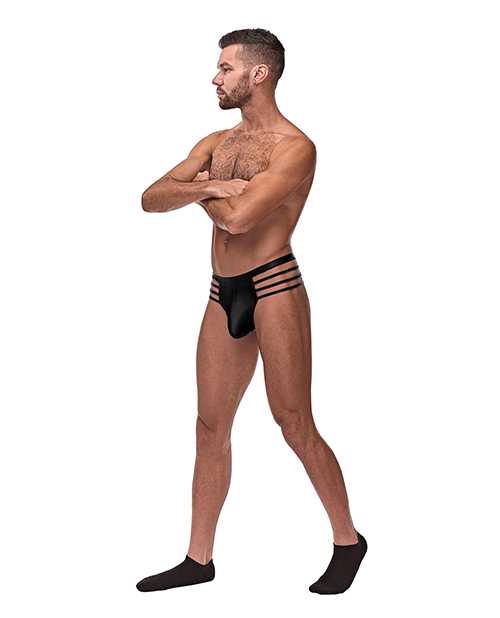 Cage Matte Cage Thong Black S/M