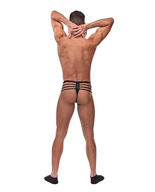 Cage Matte Cage Thong Black S/M