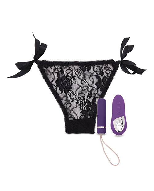 Nu Sensuelle Pleasure Panty Vibe Rechargeable Silicone with Bullet and Remote Control - Purple
