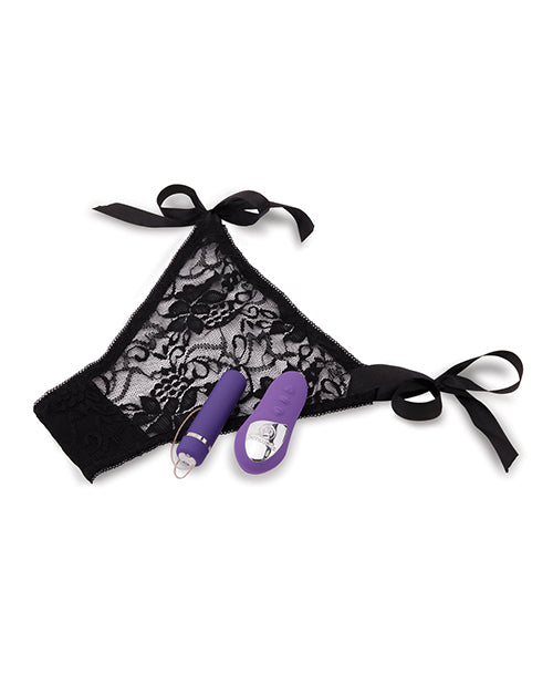 Nu Sensuelle Pleasure Panty Vibe Rechargeable Silicone with Bullet and Remote Control - Purple