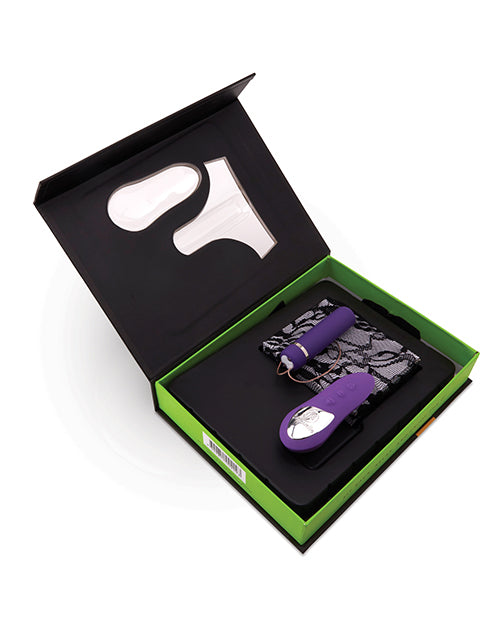Nu Sensuelle Pleasure Panty Vibe Rechargeable Silicone with Bullet and Remote Control - Purple