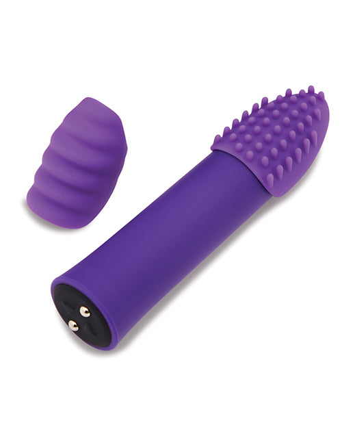 Nu Sensuelle Point Plus Rechargeable Silicone Bullet - Purple