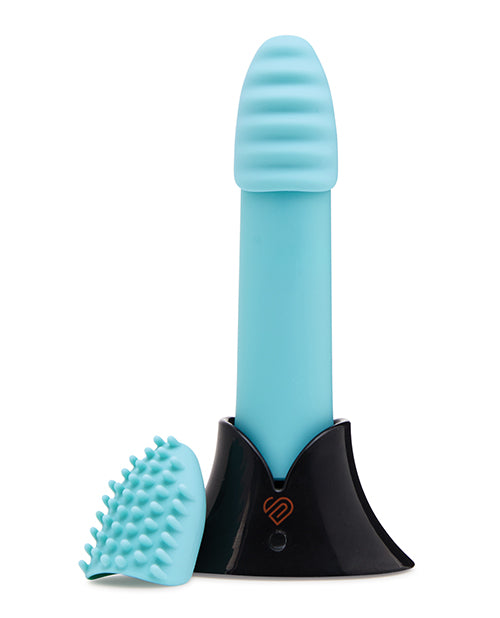 Nu Sensuelle Point Plus Rechargeable Silicone Bullet - Tiffany Blue