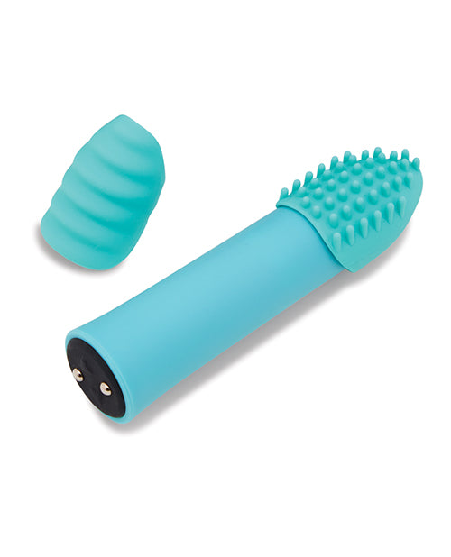Nu Sensuelle Point Plus Rechargeable Silicone Bullet - Tiffany Blue