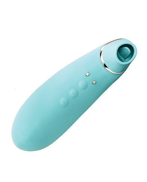 Nu Sensuelle Trinitii Triple Action Rechargeable Silicone Vibrator - Electric Blue