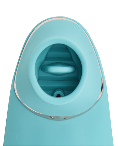 Nu Sensuelle Trinitii Triple Action Rechargeable Silicone Vibrator - Electric Blue