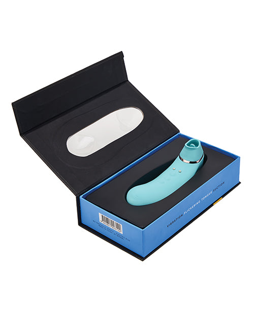 Nu Sensuelle Trinitii Triple Action Rechargeable Silicone Vibrator - Electric Blue