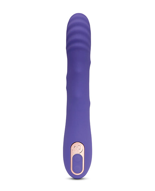 Nu Sensuelle Roxii Rechargeable Silicone Wand With Roller Motion Ultra Violet
