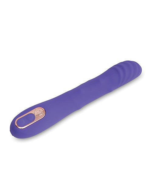 Nu Sensuelle Roxii Rechargeable Silicone Wand With Roller Motion Ultra Violet