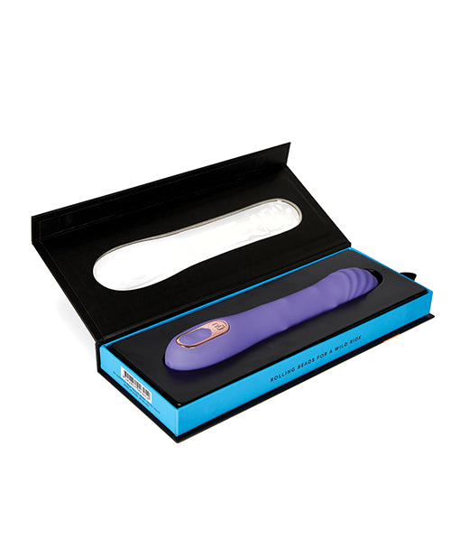 Nu Sensuelle Roxii Rechargeable Silicone Wand With Roller Motion Ultra Violet